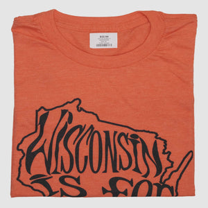 EOS Wisconsin is for Surfers T-shirt- Orange